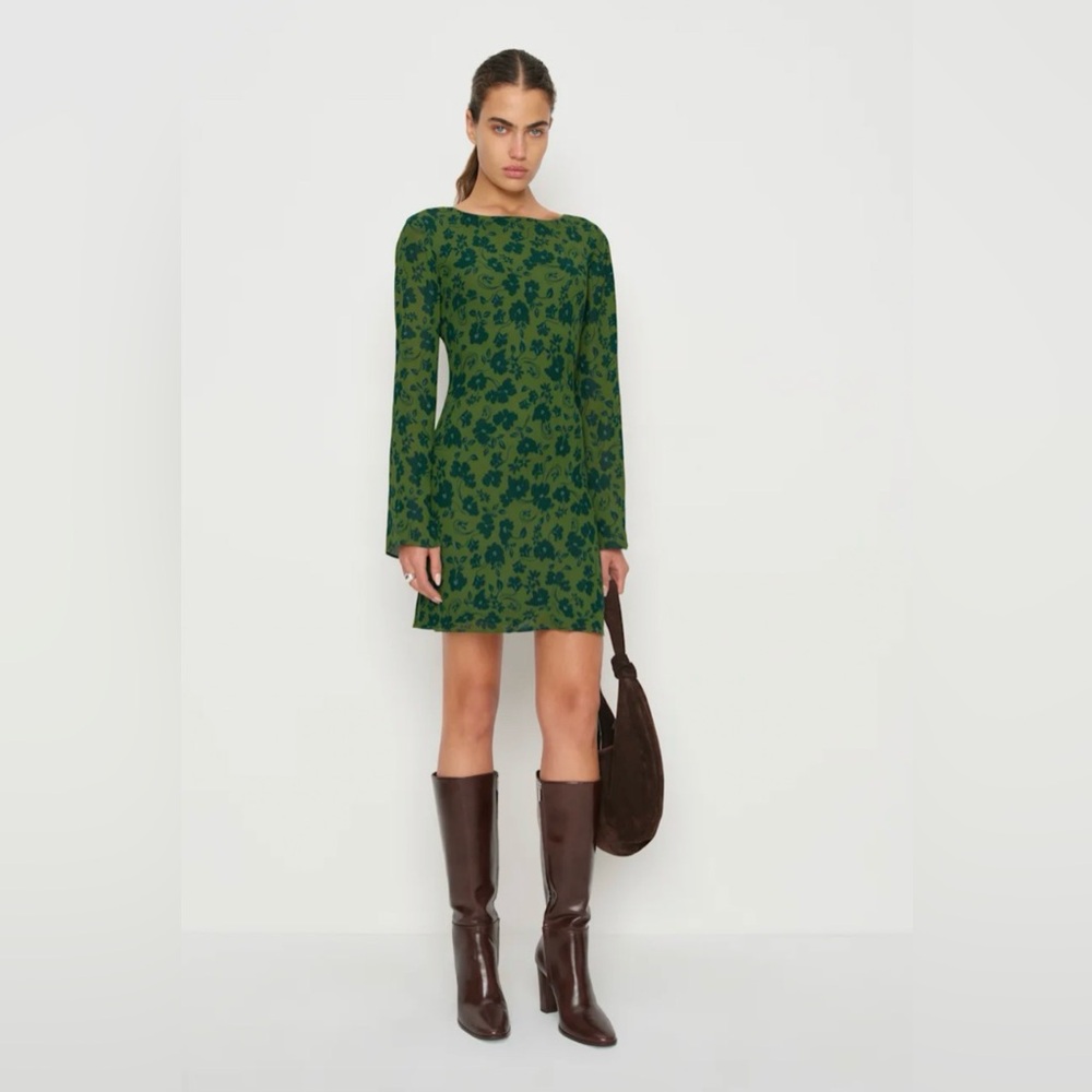 Reformation NWT Esra Mini in Everglade, Small